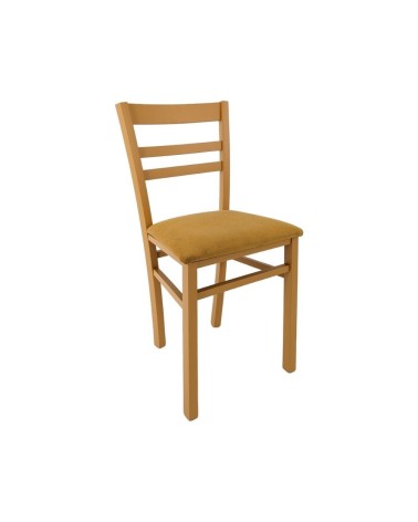 Sedia Cromica in legno colore mango set 2 pezzi