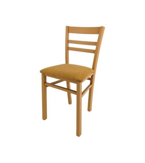 Sedia Cromica in legno colore mango set 2 pezzi