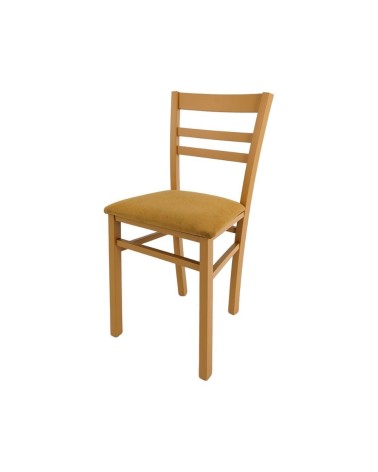 Sedia Cromica in legno colore mango set 2 pezzi