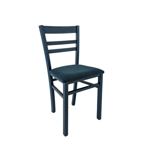 Sedia Cromica in legno blu set 2 pezzi