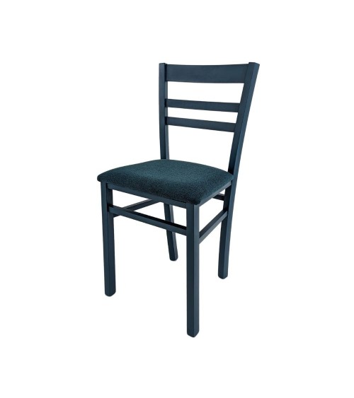 Sedia Cromica in legno blu set 2 pezzi