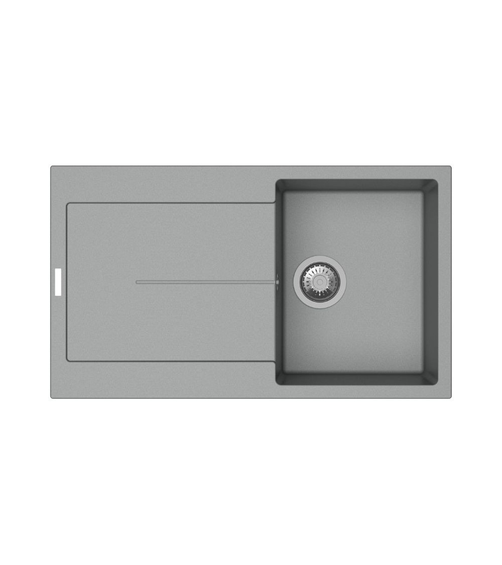 Enigma D100 lavello vasca e gocciolatoio croma