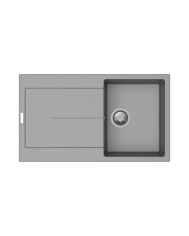 Enigma D100 lavello vasca e gocciolatoio croma