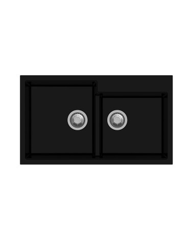 Tip Toe N200 Lavello 2 vasche nero