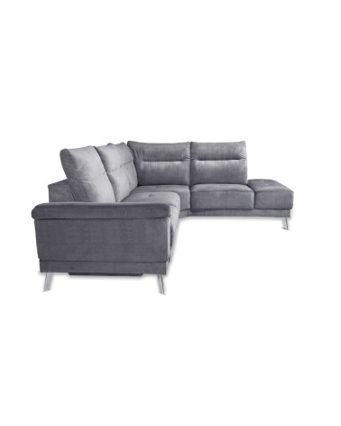 Divano angolare destro New York grigio Orinoco 96 seduta reclinabile