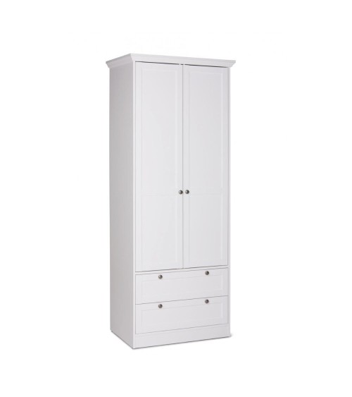 Armadio Landwood14 bianco due ante e due cassetti