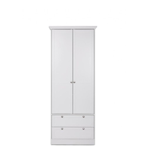 Armadio Landwood14 bianco due ante e due cassetti