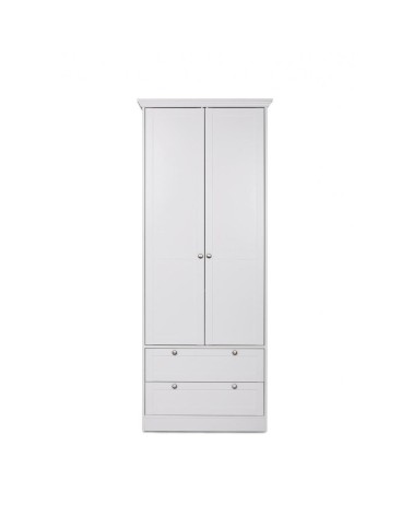Armadio Landwood14 bianco due ante e due cassetti
