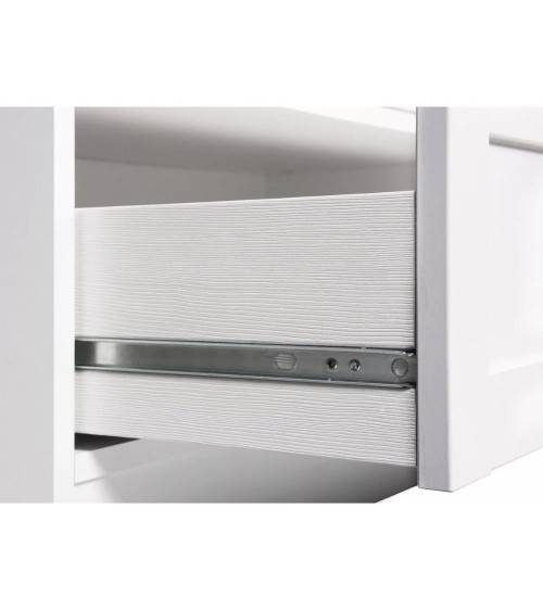 Armadio Landwood18 bianco tre ante e tre cassetti