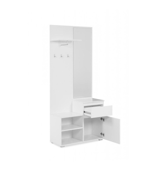 Mobile ingresso Image41B bianco con specchio