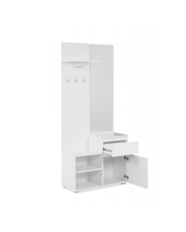 Mobile ingresso Image41B bianco con specchio