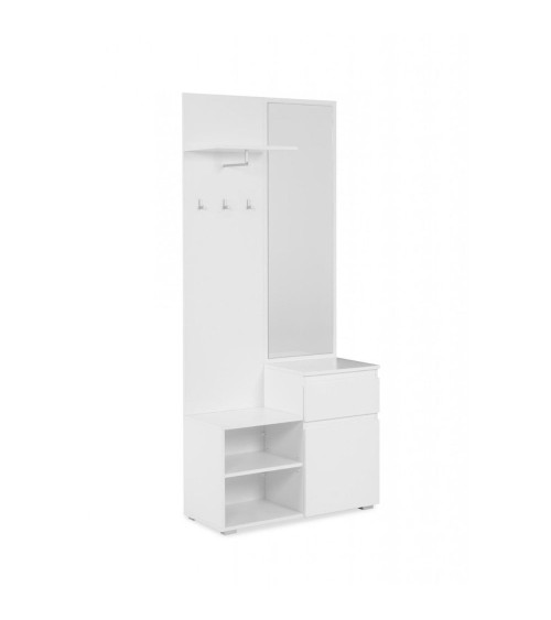 Mobile ingresso Image41B bianco con specchio