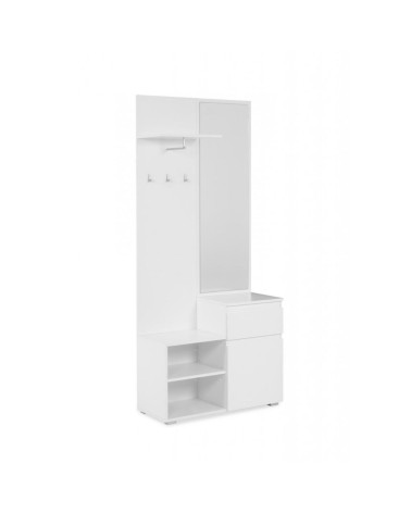 Mobile ingresso Image41B bianco con specchio
