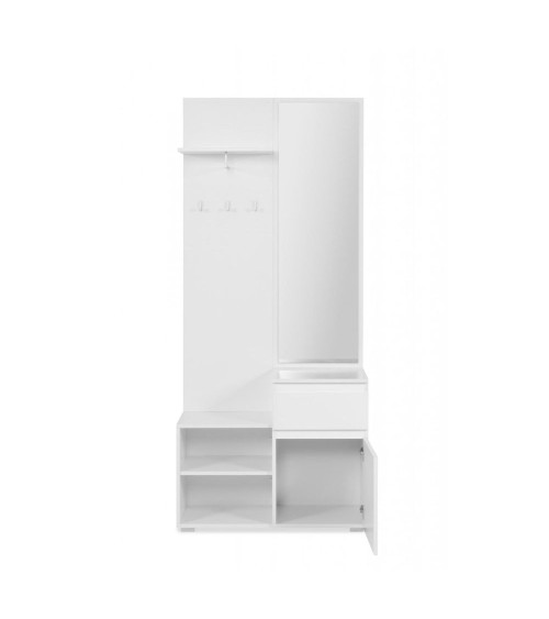 Mobile ingresso Image41B bianco con specchio