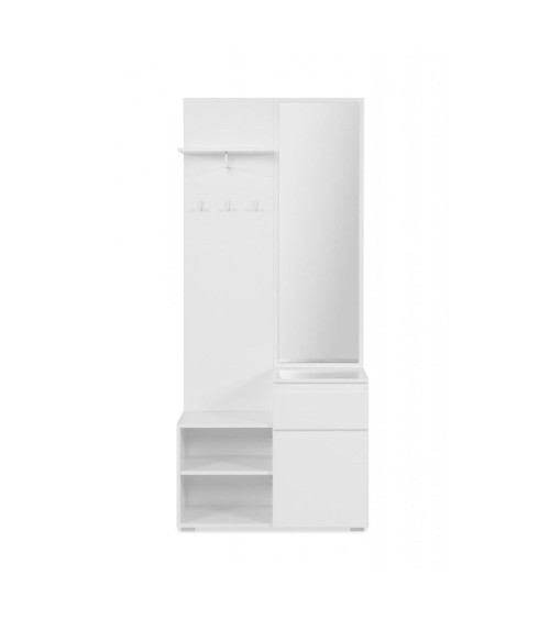 Mobile ingresso Image41B bianco con specchio