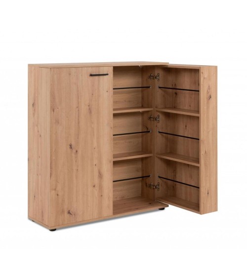 Scarpiera Satos02A rovere 2 ante e 8 ripiani