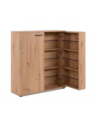 Scarpiera Satos02A rovere 2 ante e 8 ripiani