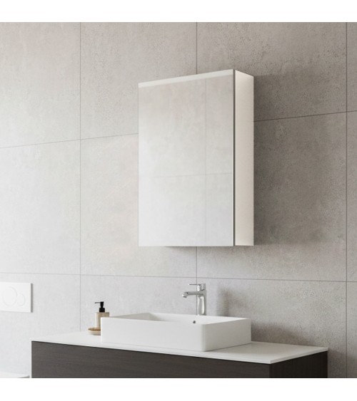 Pensile bagno bianco Solo2 con specchio anta reversibile