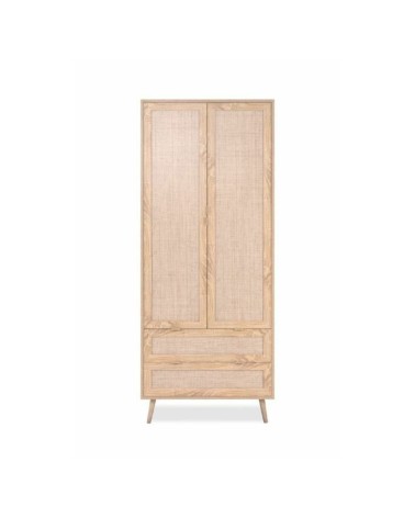 Armadio Bali 60A 2 ante e 2 cassetti effetto vimini