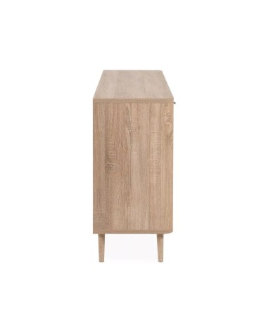 Madia KUTA51A rovere sonoma 3 cassetti e 3 ante effetto rafia