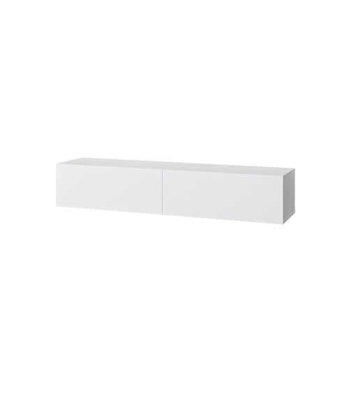 Mobile porta TV sospeso Francy bianco ante a ribalta 135x31.7x25 cm.