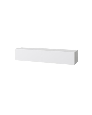 Mobile porta TV sospeso Francy bianco ante a ribalta 135x31.7x25 cm.
