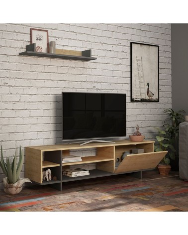 Mobile porta TV Stockton rovere antracite