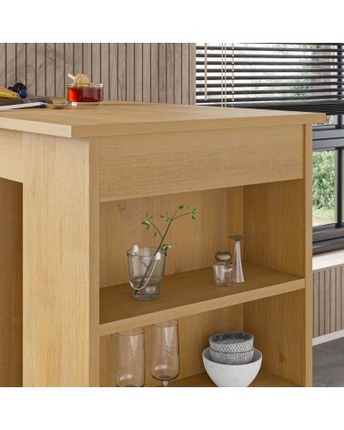 Penisola da cucina tavolo alto Swallow rovere