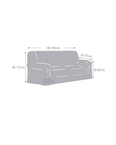Copridivano Levante universale beige 140/180 con lacci