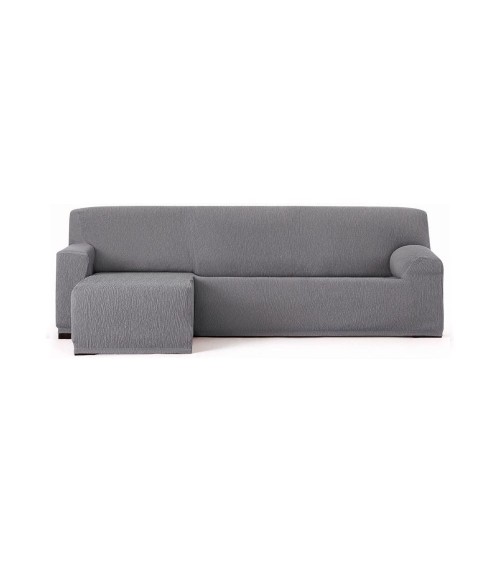Copridivano Troya elastico penisola sinistra grigio bracciolo corto 250/310