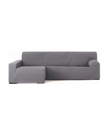 Copridivano Troya elastico penisola sinistra grigio bracciolo lungo 250/310
