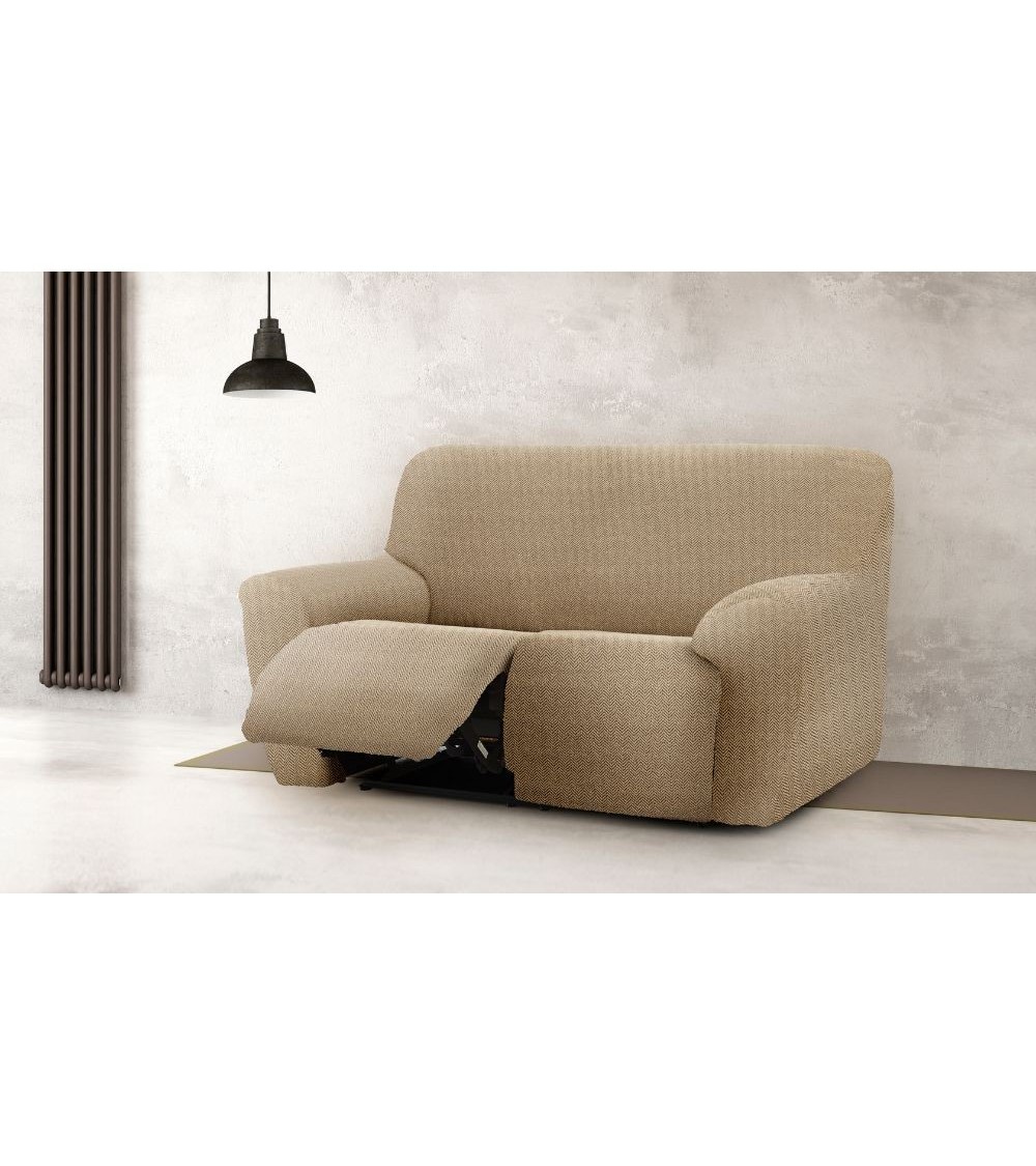 Copridivano Jaz recliner 2 posti beige 200-260