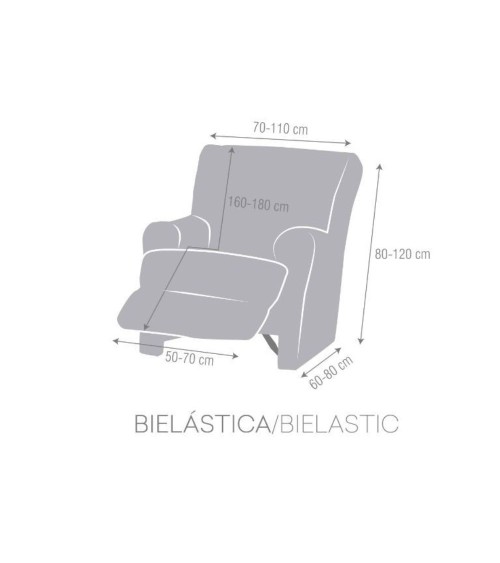 Copripoltrona Jaz recliner beige 70-110