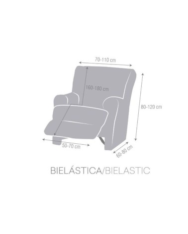 Copripoltrona Jaz recliner beige 70-110