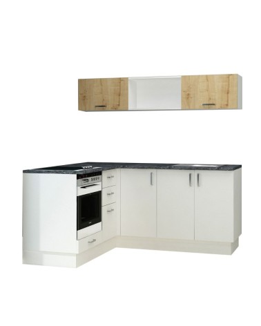 Cucina angolare Cassino bianca 180x160 reversibile