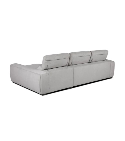Divano Duke grigio G1312 penisola reversibile e funzione letto