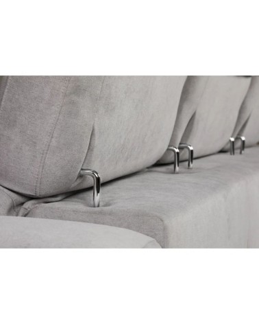 Divano Duke grigio G1312 penisola reversibile e funzione letto