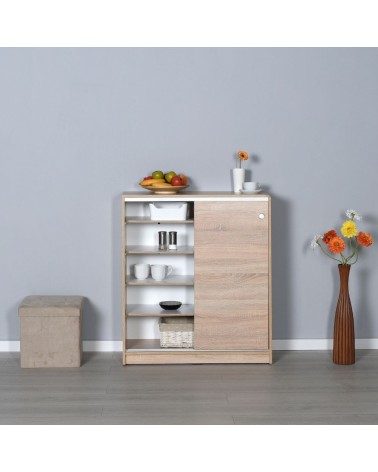 Scarpiera ADR322OAK2023 rovere ante scorrevoli e 4 ripiani