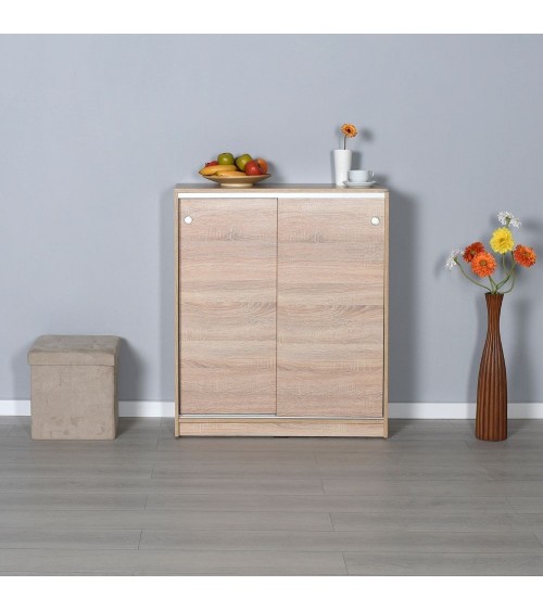 Scarpiera ADR322OAK2023 rovere ante scorrevoli e 4 ripiani