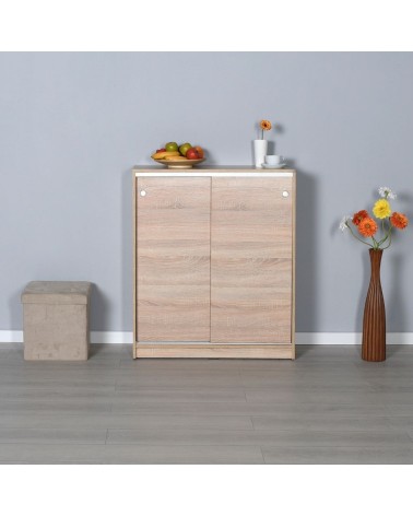 Scarpiera ADR322OAK2023 rovere ante scorrevoli e 4 ripiani