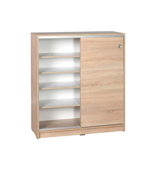 Scarpiera ADR322OAK2023 rovere ante scorrevoli e 4 ripiani