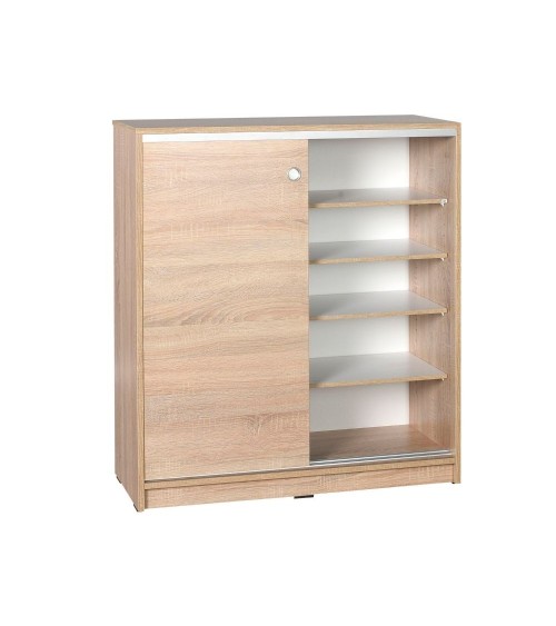 Scarpiera ADR322OAK2023 rovere ante scorrevoli e 4 ripiani