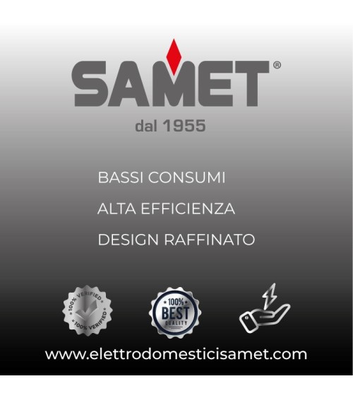Samet Derby250 Frigorifero incasso combinato reversibile full no frost 250 litri