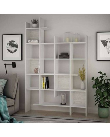 Libreria Manco bianca 6 ripiani 122x25.5x188H