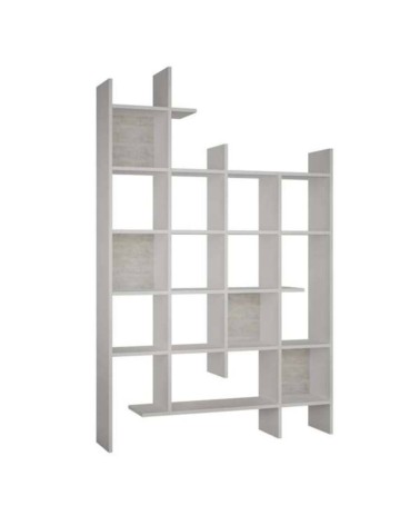 Libreria Manco bianca 6 ripiani 122x25.5x188H