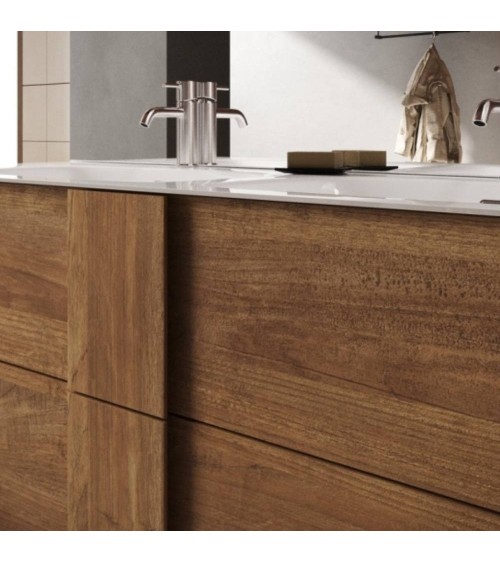 Mobile bagno Salemi120 doppia vasca rovere mercure