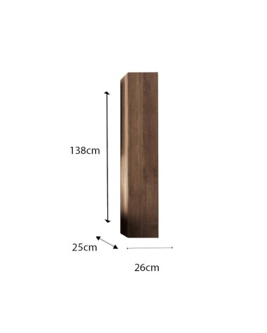 Colonna bagno Salemi sospesa 26x138h rovere mercure