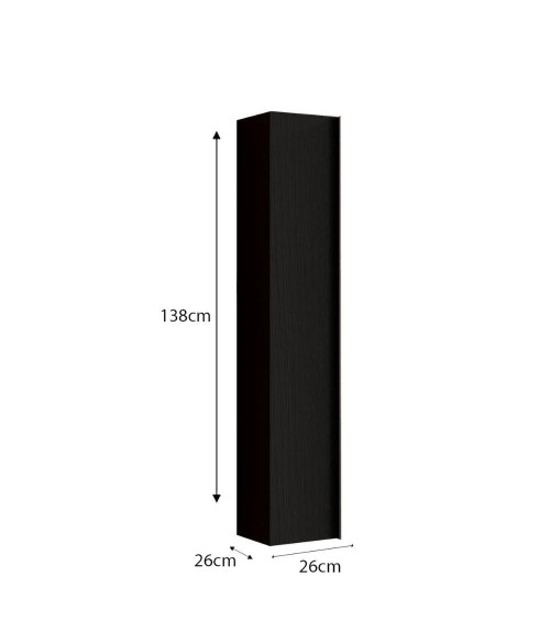 Colonna bagno Adam sospesa 26x138h nero frassinato