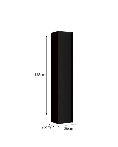 Colonna bagno Adam sospesa 26x138h nero frassinato