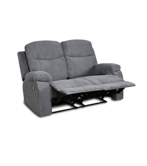 Divano Chicago 2 posti reclinabile grigio Twist 20